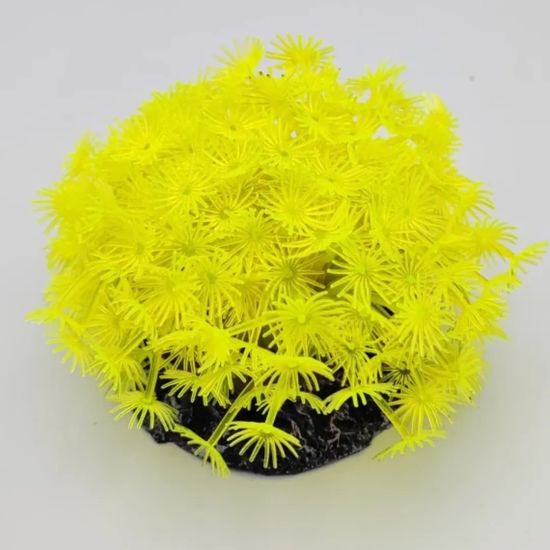 Blau - Aquaristic Kunstig koral Xenia (Yellow) 9x9x10 cm