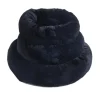 KW Hunde og Katteartikler KW Fluffy Donut hundeseng Ø 60 cm TILBUD Sort