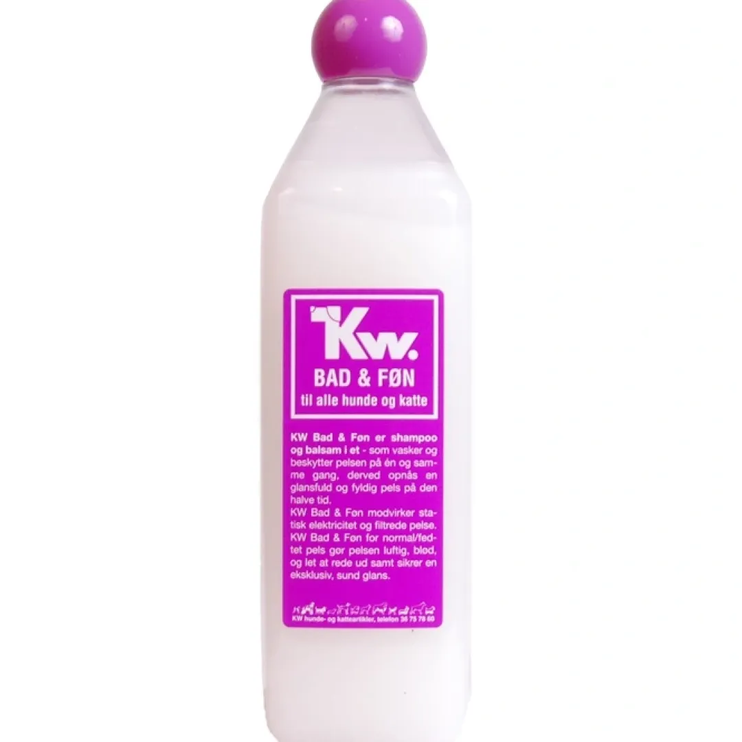 KW Hunde og Katteartikler KW 2 i 1 Shampoo og Balsam 500 ml