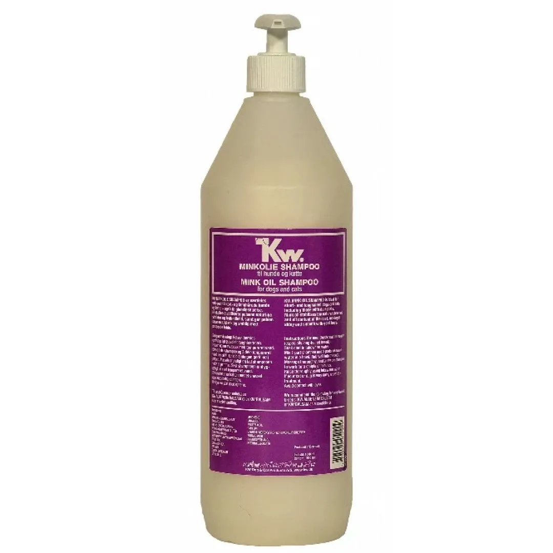 KW Hunde og Katteartikler KW Minkolie Shampoo 1000 ml