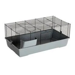 MiniZoo Marsvin og kaninbur Cavia 120 cm grå