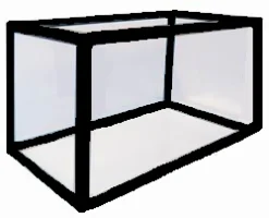 MiniZoo Sort aluminiums akvarie 960 liter