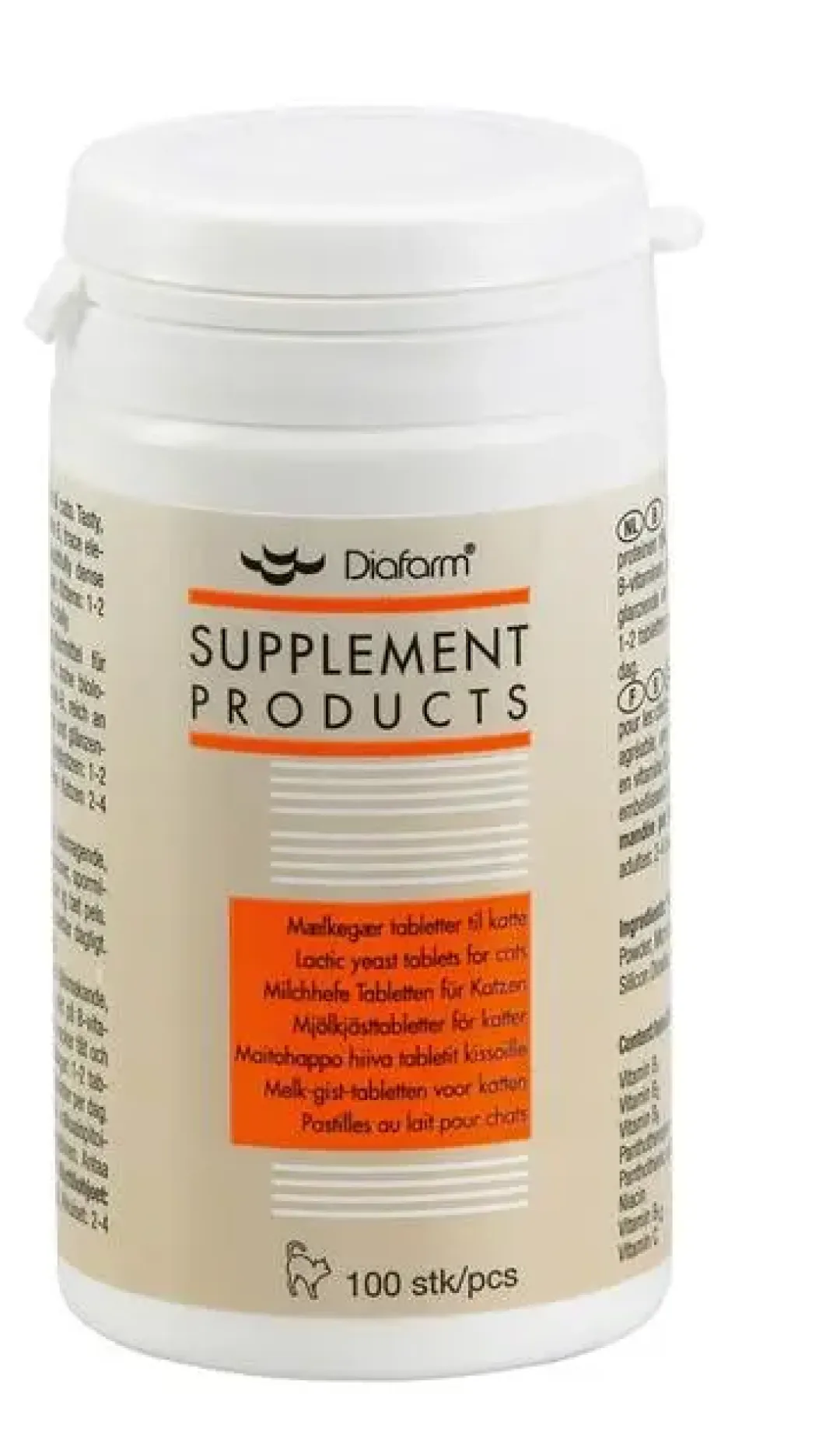 Diafarm - supplement products Mælkegærtabletter til kat 100 stk (Lactifit)