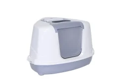 Moderna kattetoilet til hjørne 56x45x39 cm grå