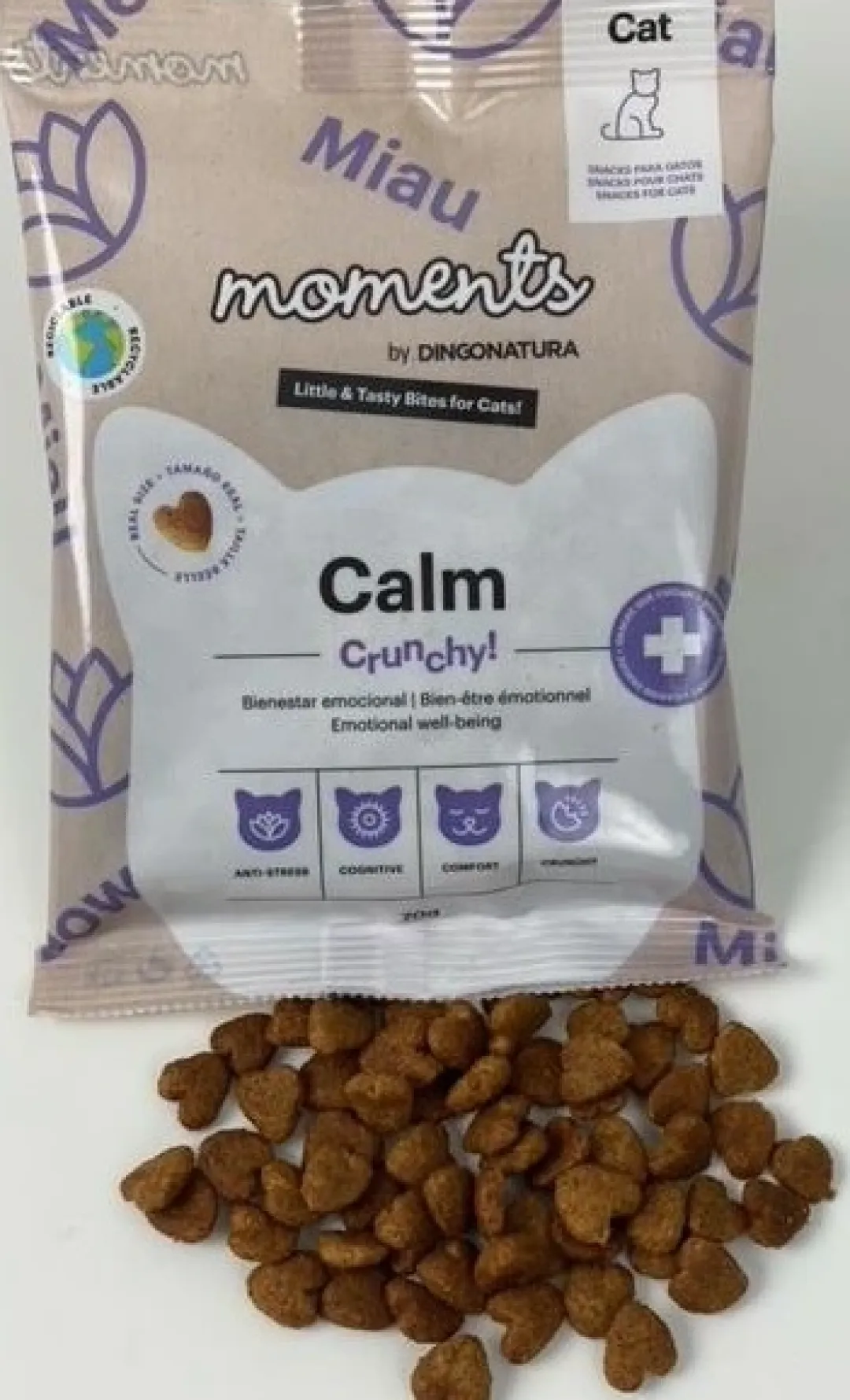 Natura Diet Super premium Hunde & kattefoder Moments Cat Calm snack 70 g