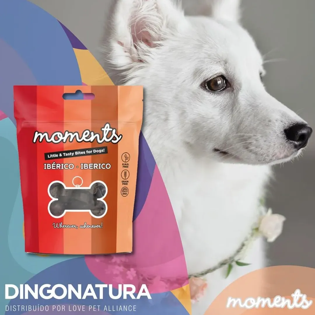 Natura Diet Super premium Hunde & kattefoder Moments hundesnack Iberisk skinke 60 g - naturlige hundegodbidder