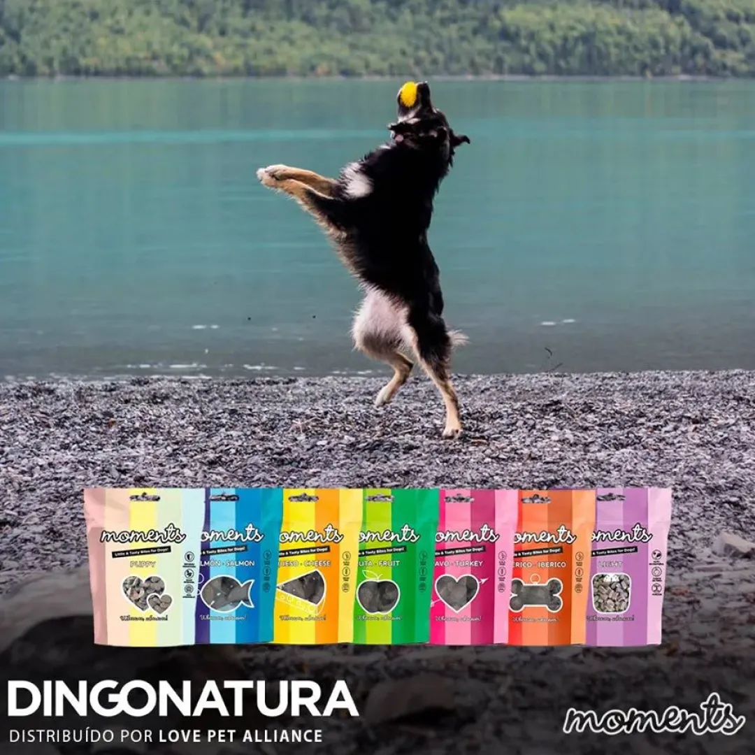 Natura Diet Super premium Hunde & kattefoder Moments hundesnack Kylling og Ost 60 g - naturlige hundegodbidder