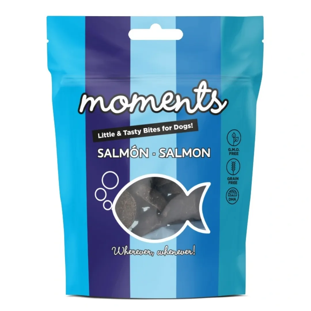 Natura Diet Super premium Hunde & kattefoder Moments hundesnack Laks 60 g - fuldfoder hundesnacks