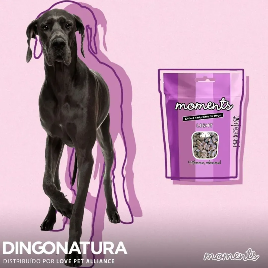 Natura Diet Super premium Hunde & kattefoder Moments hundesnack Light 60 g - blød træning med lette kalorier