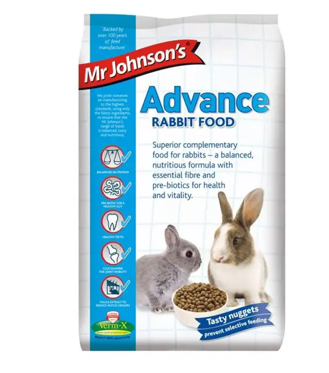 Mr Johnson - kvalitets gnaverfoder Mr Johnson Kaninfoder Advance Rabbit 1,5 kg