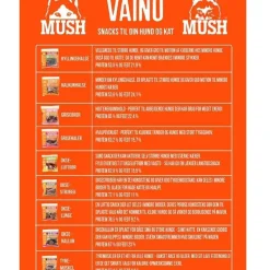 MUSH VAINU Hundesnack Okseluftrør 200 g - naturlige tyggeben til hunde
