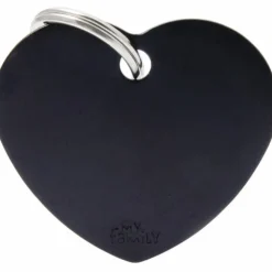 My Family Hundetegn Basic Hjerte sort stor