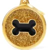 My Family Hundetegn Shine Cirkel med ben Stor Guld
