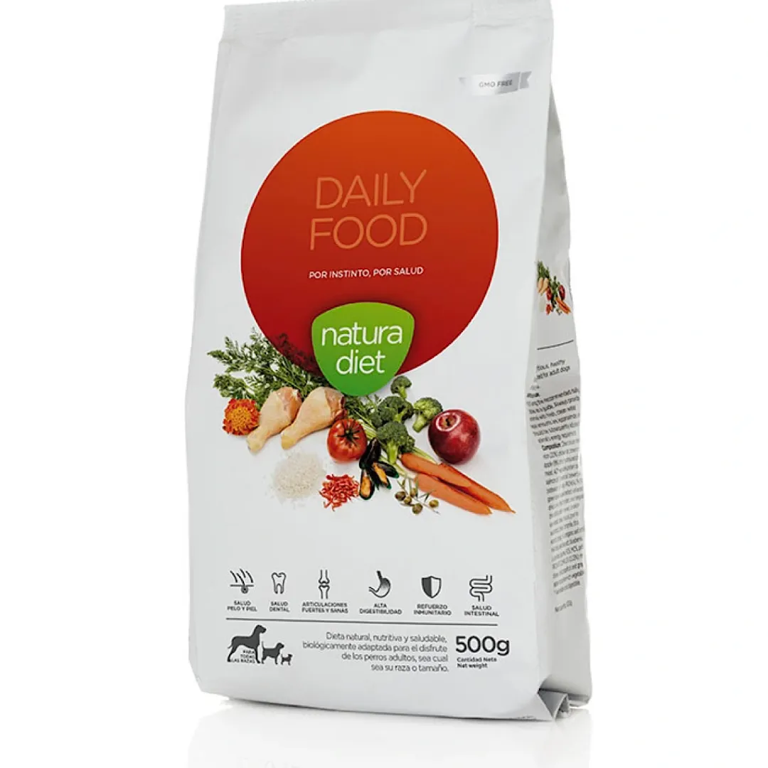 Natura Diet Super premium Hunde & kattefoder Natura Diet Daily hundefoder 500 g - Naturligt tørfoder