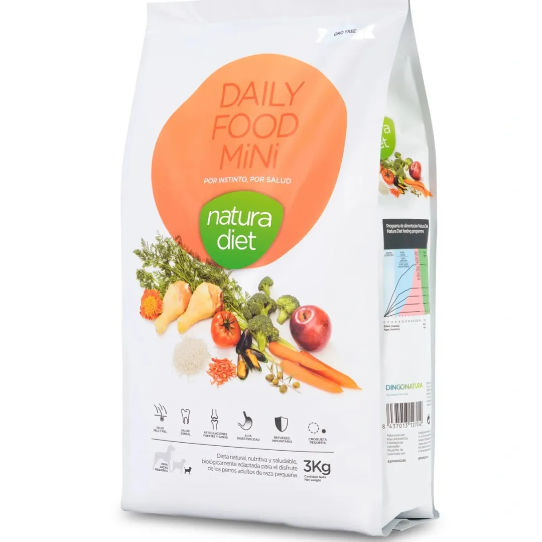 Natura Diet Super premium Hunde & kattefoder Natura Diet Daily Mini Hundefoder 3 kg - Sund ernæring til små hunde