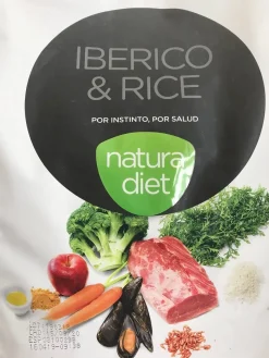 Natura Diet Super premium Hunde & kattefoder Natura Diet Iberico og Ris Hundefoder 3 kg - Naturlig ernæring