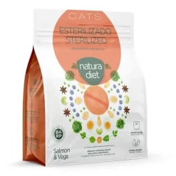 Natura Diet Super premium Hunde & kattefoder Natura Diet Kattefoder Adult Sterilised Laks 400 g - til steriliserede katte