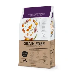 Natura Diet Super premium Hunde & kattefoder Natura Diet Kornfri And og sød kartoffel 3 kg - kornfrit tørfoder til hunde