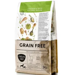 Natura Diet Super premium Hunde & kattefoder Natura Diet Kornfri Kylling & Grøntsager 3 kg - kornfrit hundefoder til voksne hunde