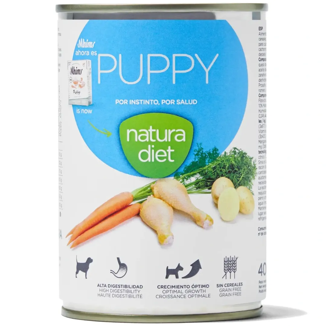 Natura Diet Super premium Hunde & kattefoder Natura Diet Puppy Vådfoder 400 g - naturligt foder til hvalpe