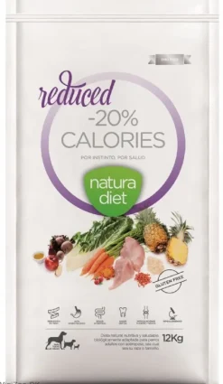 Natura Diet Super premium Hunde & kattefoder Natura Diet Reduced -20% kalorier hundefoder 12 kg - tørfoder til vægttab hos hunde