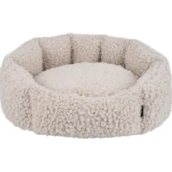 Nordic Paws Embla hundeseng Beige S - rund og hyggelig komfort