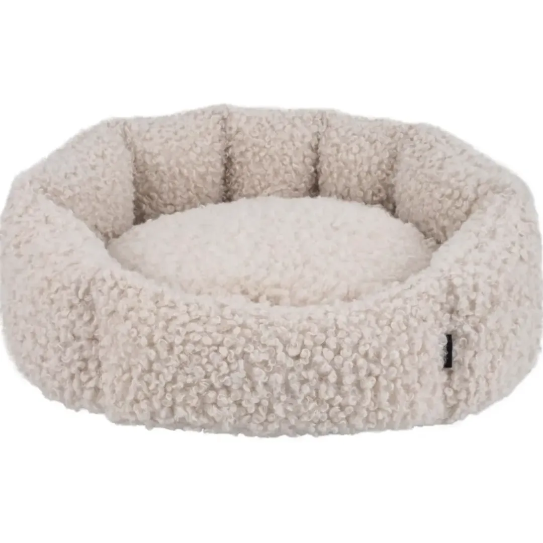 Nordic Paws Embla hundeseng Beige S - rund og hyggelig komfort