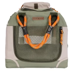 Nordic Paws Foldbart luksus hundebur i stof Army XS - rolig og tryg base