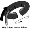 Beeztees Oppustelig halskrave M 25-40 cm
