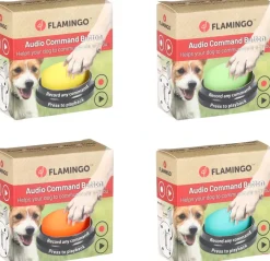 Flamingo Optag knap til hunde og katte - interaktiv læring til kæledyr