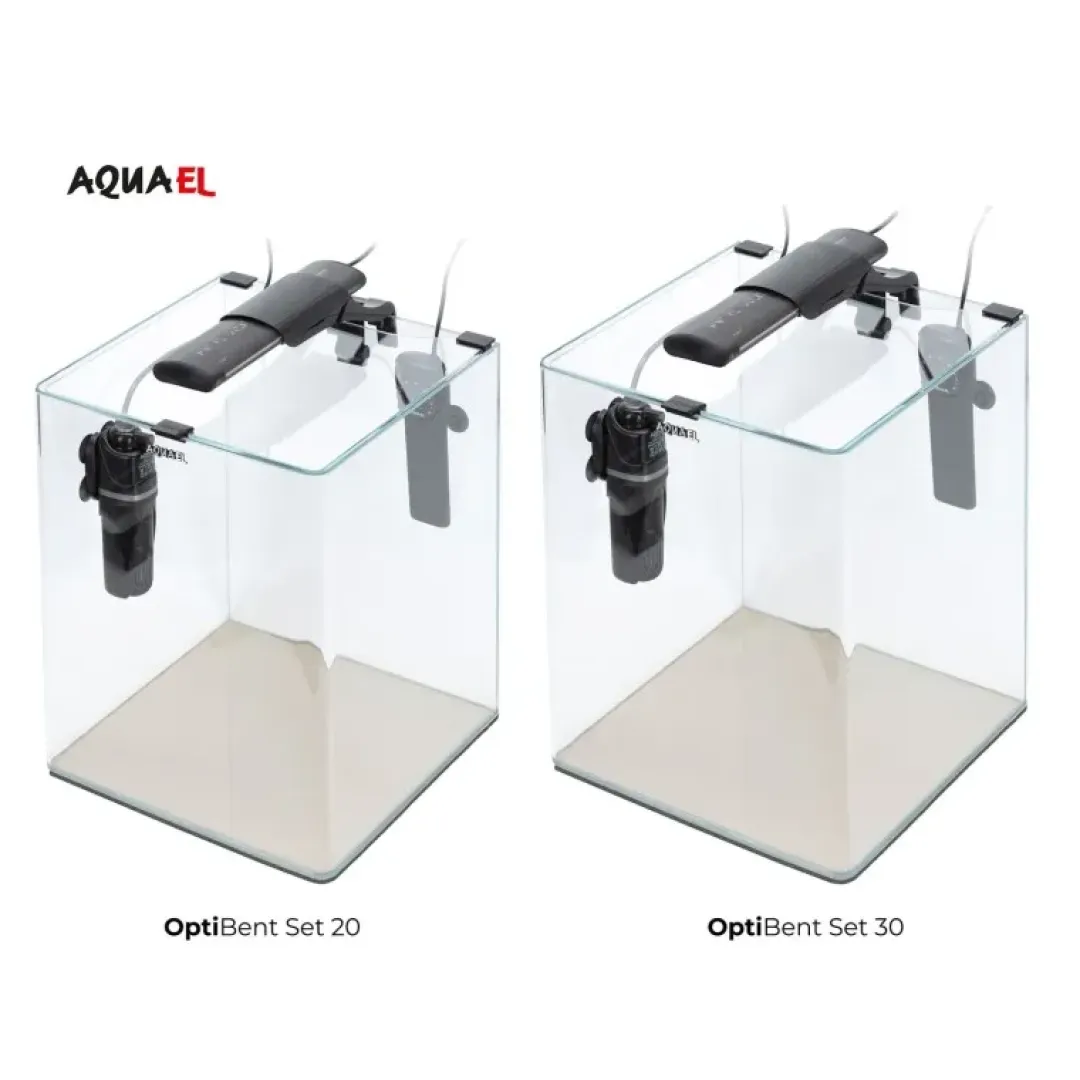 Aquael OptiBent Sæt Day and Night 20 L 25x25x30 cm Sort