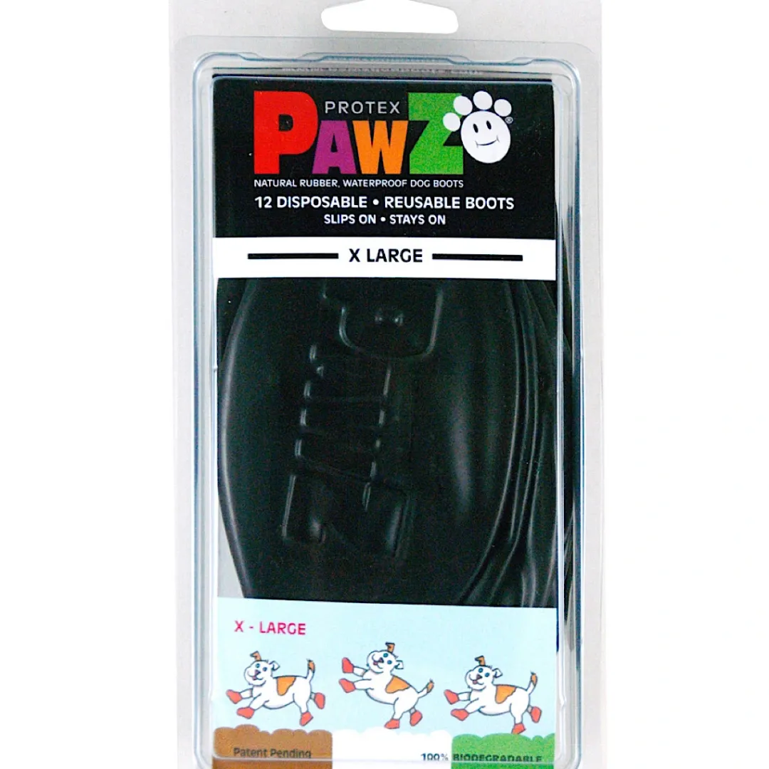 Pawz Hundesko X-large 12,7 cm sort