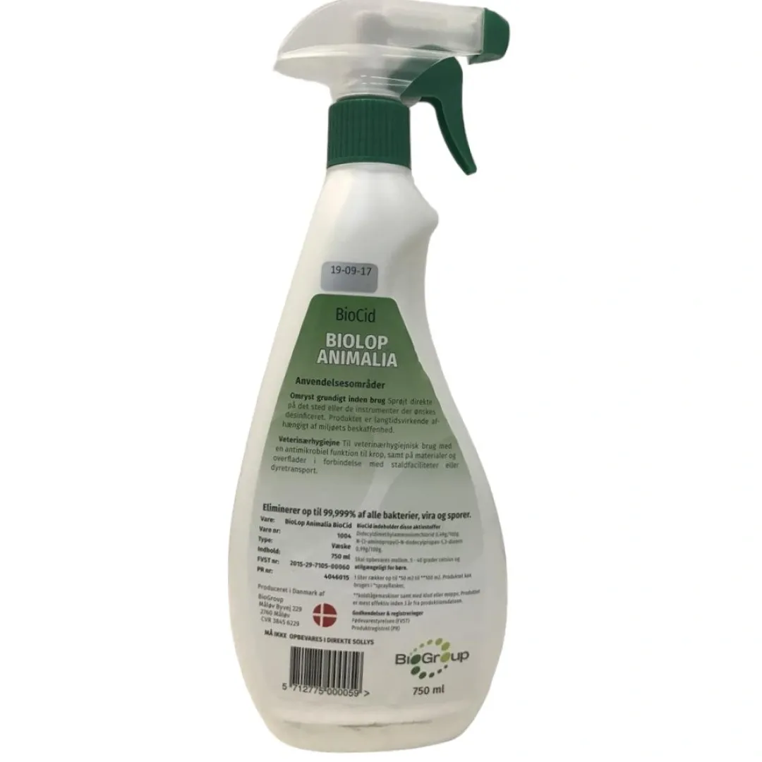 MiniZoo PetTime Biocid Petline Animalia 750 ml Viradræber udløbet