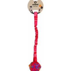Ozami Play-n-tug Ball With Crinkle Pink Cammo 50 cm - Trækkelegetøj til Hund