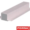 Porsa sølv aluprofil med dobbelt flig 80 cm.