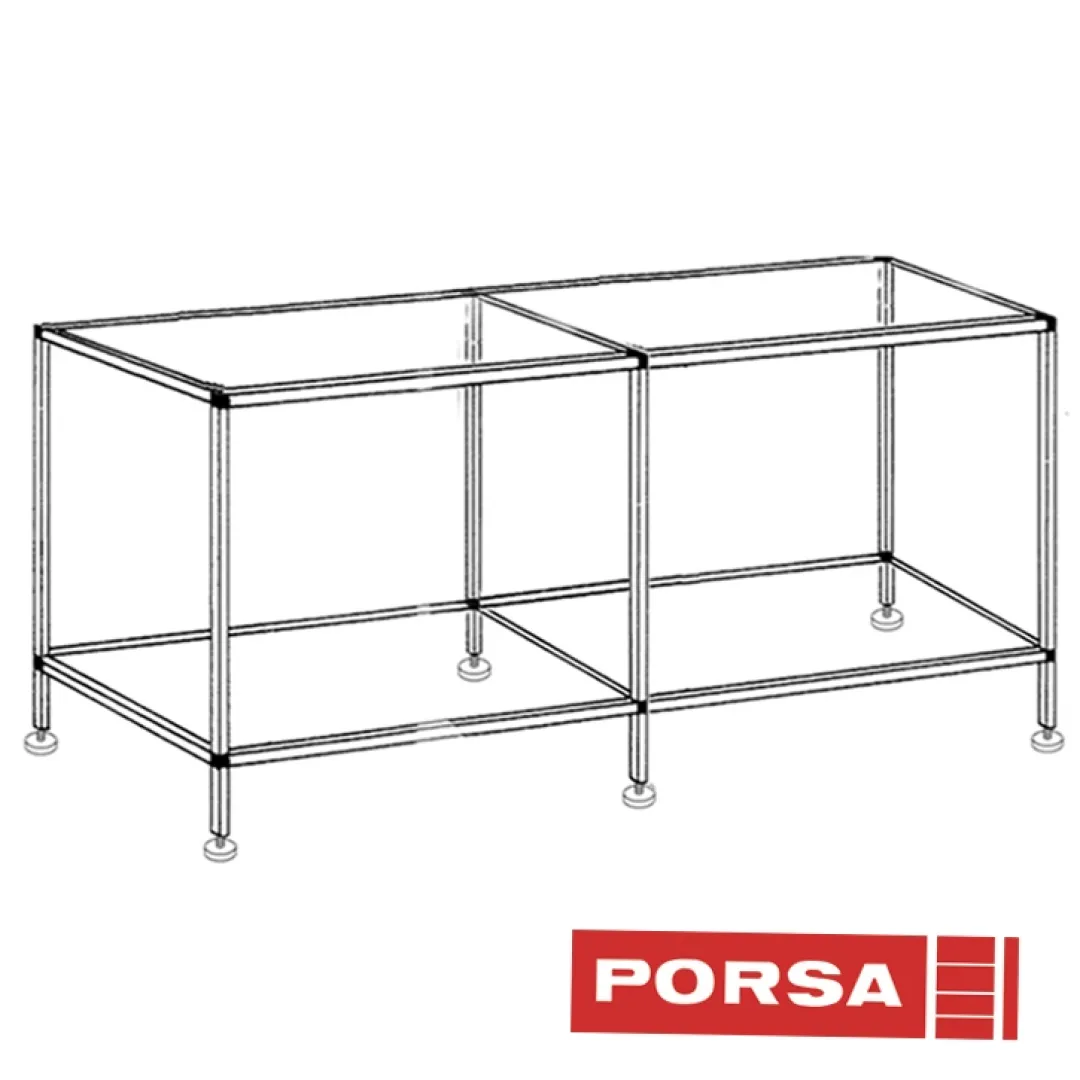 Porsa sort akvariebord 484 liter