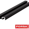 Porsa sort aluminiums underskinne 80 cm.