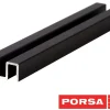 Porsa sort alu overskinne 70 cm.