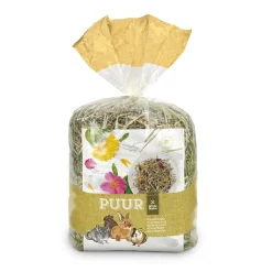 Witte Molen PUUR enghø med blomster 500 g - Duftende hø med naturlig variation