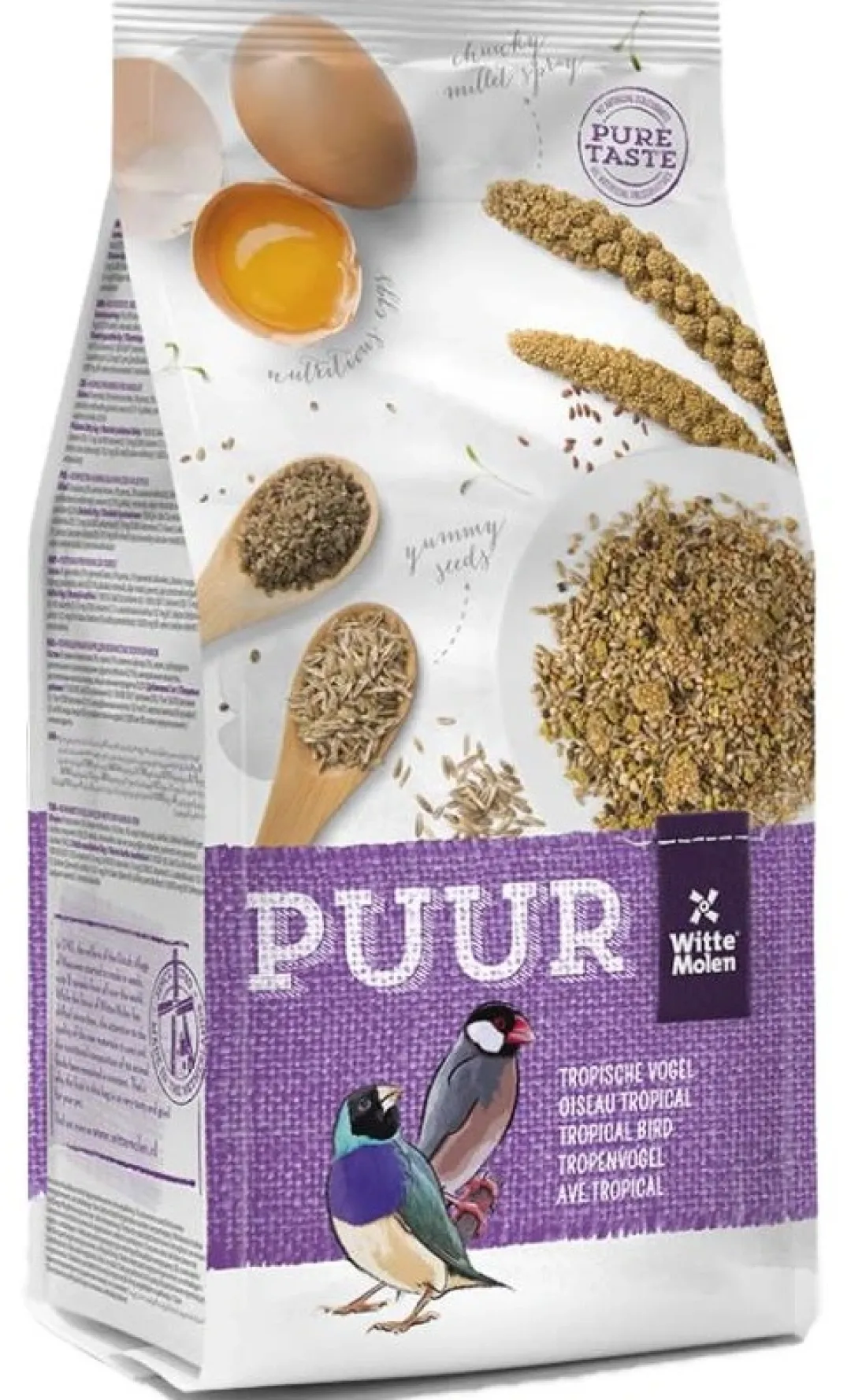Witte Molen Puur fuglefoder til tropiske fugle 2 kg
