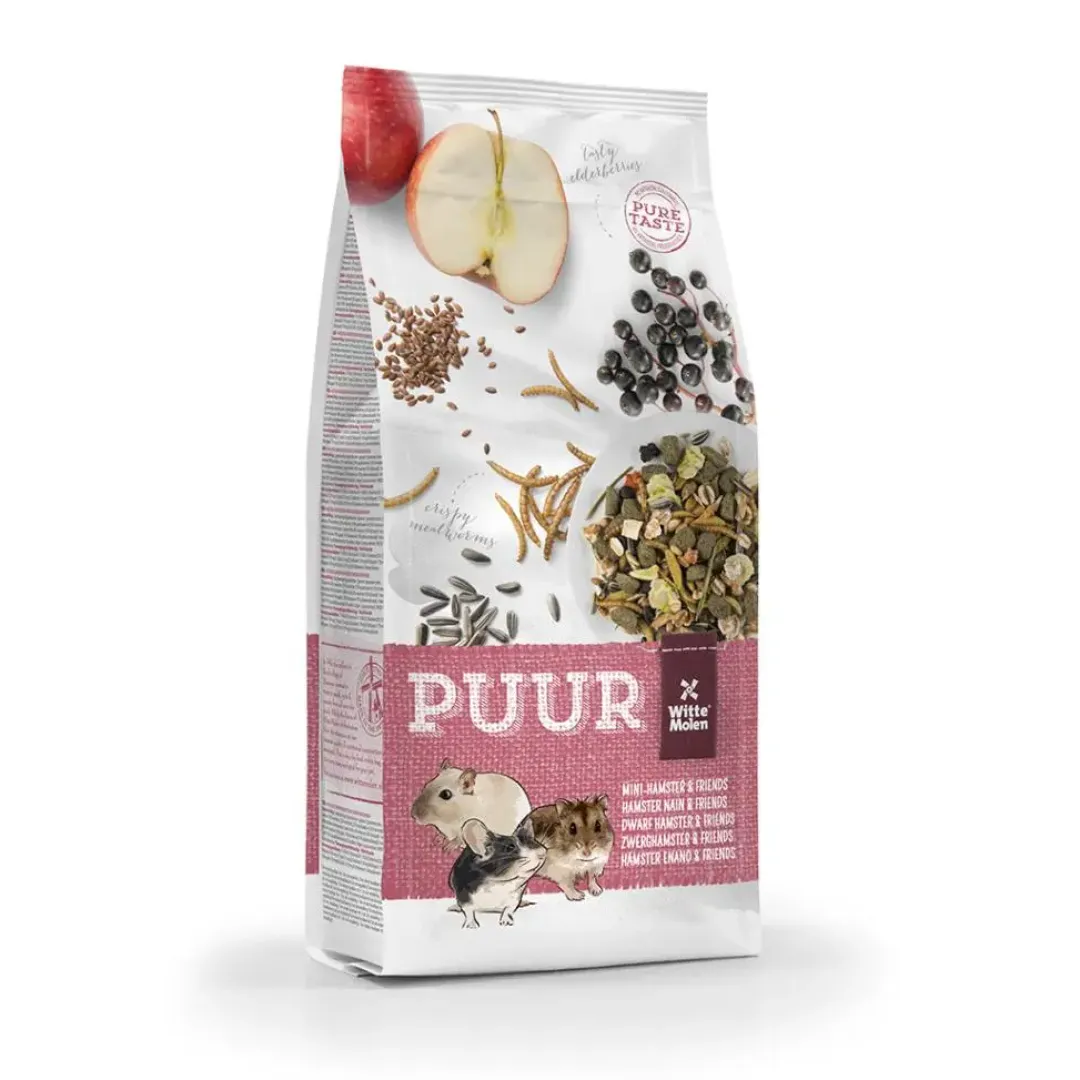 Witte Molen PUUR Hamster og Ørkenrotte foder 1,5 kg