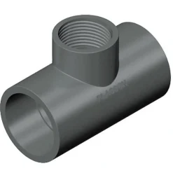 PVC TEE 90 grader 32 x 1/2'' x 32 (reduceret)