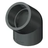 PVC vinkel 45 grader 75 mm.