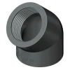 PVC vinkel 45 grader 2 1/2 tomme (gevind) 75 mm.