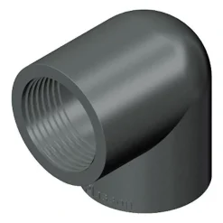 PVC vinkel 90 grader 3/8 tomme (gevind) 16 mm.