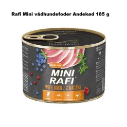 Dolina Noteci - RAFI vådmad Rafi Mini vådhundefoder andekød 185 g - naturligt fuldfoder til hunde