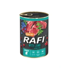 Dolina Noteci - RAFI vådmad Rafi vådfoder hvalp lammekød med blåbær og tranebær 400 g