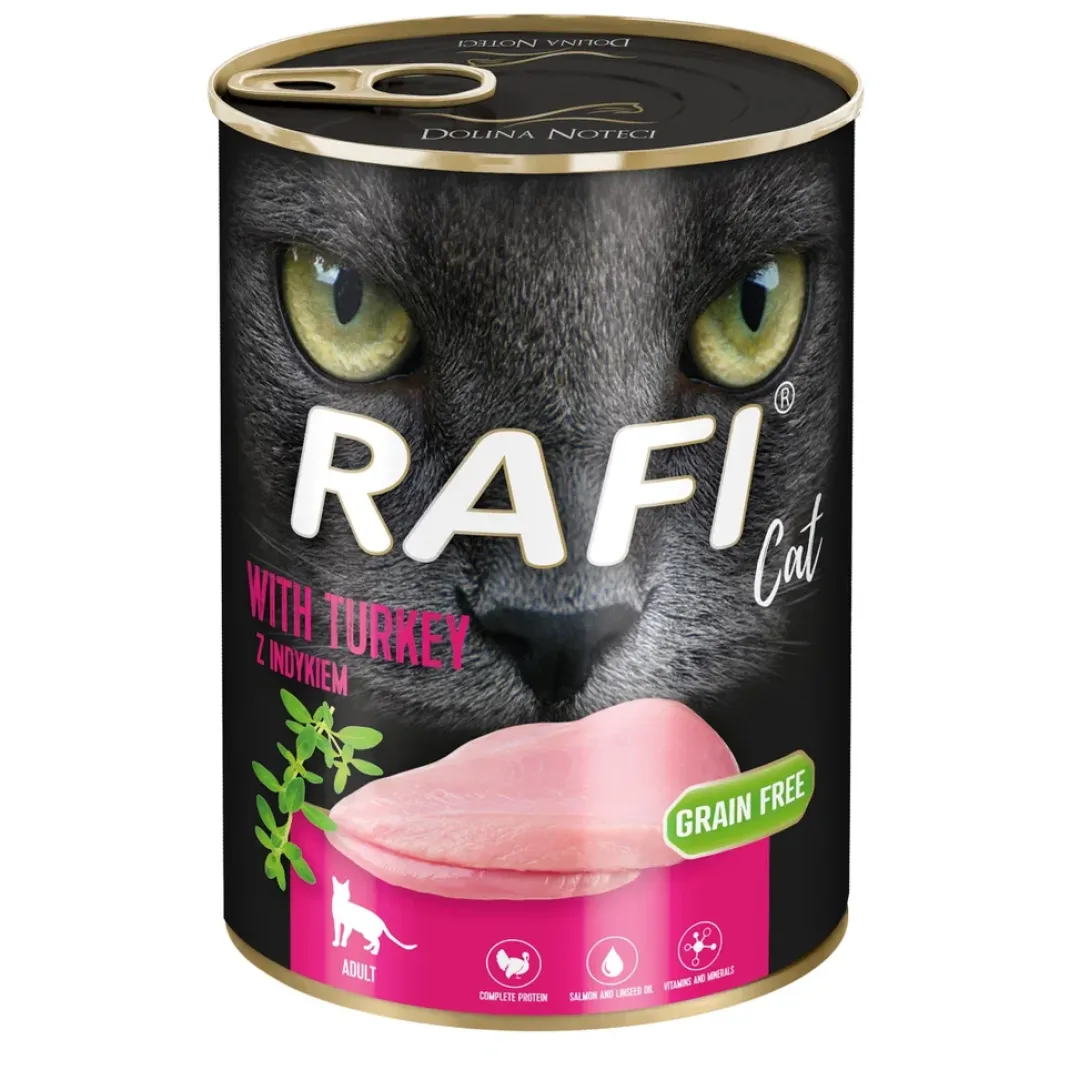 Dolina Noteci - RAFI vådmad RAFI Vådfoder til Katte Paté med Kalkun 400 g.