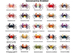 Krybdyr fra hele Verden Rød Djævle Krabbe (Geosesarma Hagen)