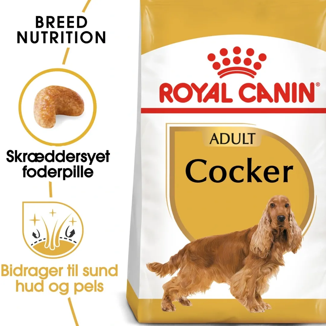Royal Canin Hundefoder Royal Canin Cocker Spaniel Adult 12 kg - tørfoder til voksne hunde